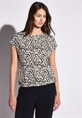 Bedruckte Bluse moonstone sand