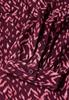Bedruckte Bluse mulberry red
