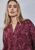 Bedruckte Bluse mulberry red