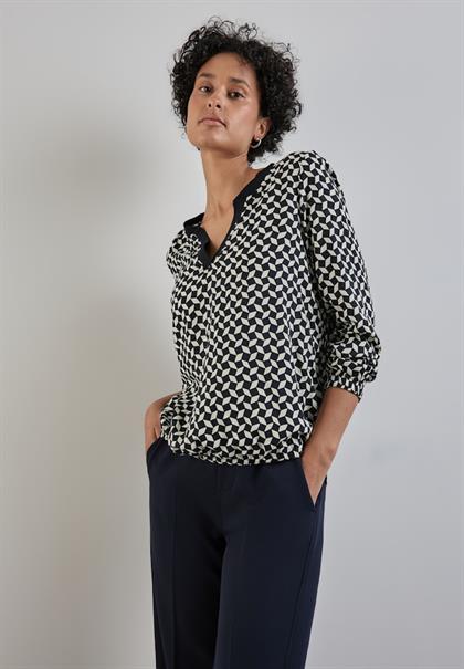 Bedruckte Bluse night sky blue