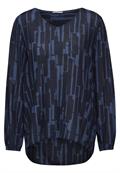 Bedruckte Bluse universal blue