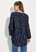Bedruckte Bluse universal blue