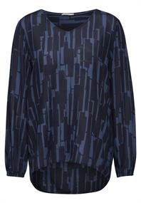 Bedruckte Bluse universal blue