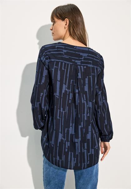 Bedruckte Bluse universal blue