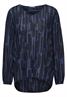 Bedruckte Bluse universal blue