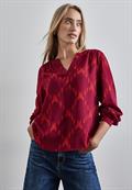 Bedruckte Tunika beet red