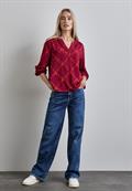 Bedruckte Tunika beet red