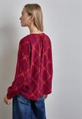 Bedruckte Tunika beet red