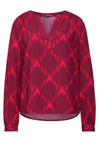 Bedruckte Tunika beet red