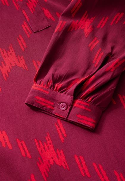 Bedruckte Tunika beet red
