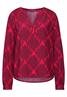 Bedruckte Tunika beet red