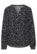Bedruckte Tunika black