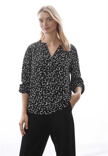 Bedruckte Tunika black