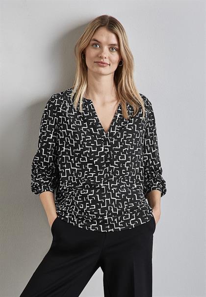 Bedruckte Tunika black