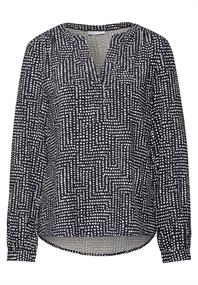 Bedruckte Tunika deep tint blue