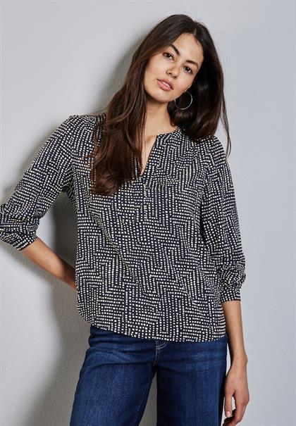 Bedruckte Tunika deep tint blue