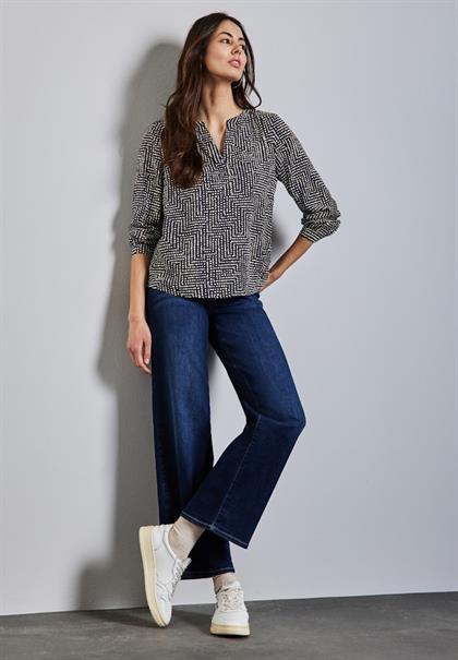 Bedruckte Tunika deep tint blue