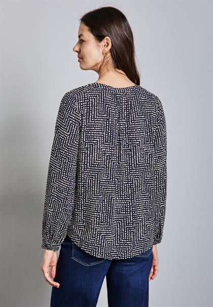 Bedruckte Tunika deep tint blue