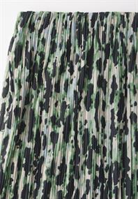 Bedruckter Plissée-Mesh-Rock vivid green
