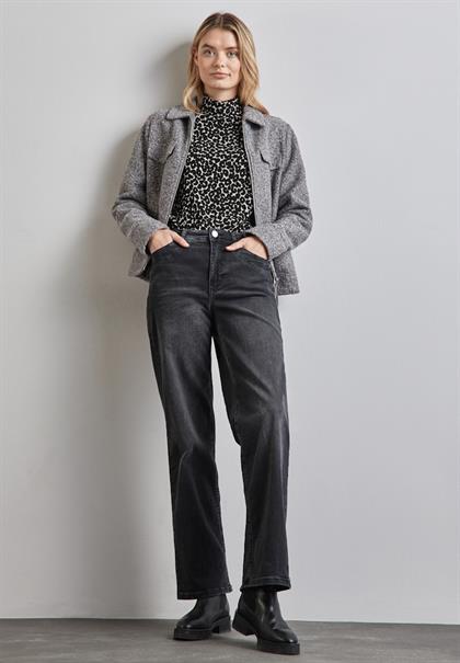 Bedrucktes Jersey-Shirt black
