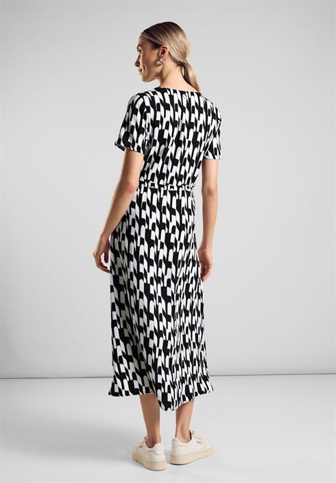 bedrucktes-midi-kleid-black
