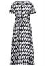 Bedrucktes Midi-Kleid black