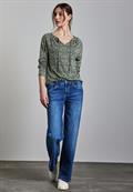 Bedrucktes Raglan Shirt hunter green