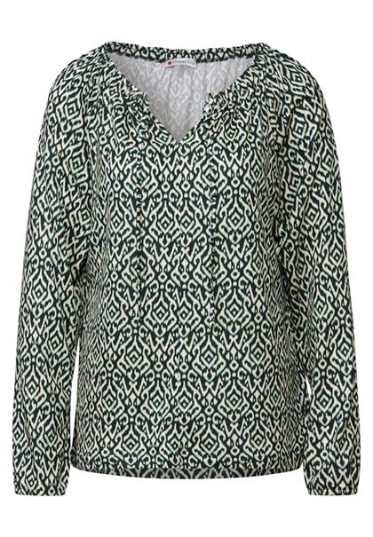 Bedrucktes Raglan Shirt hunter green