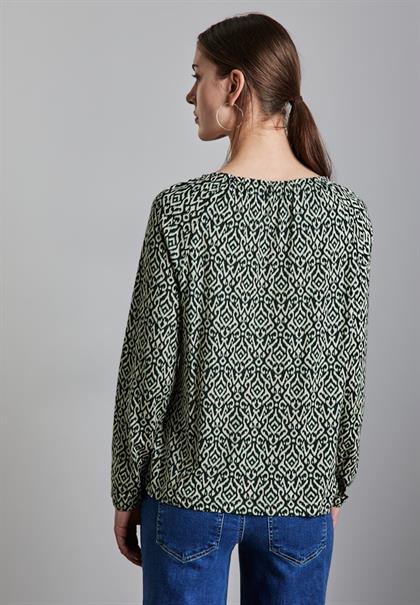 Bedrucktes Raglan Shirt hunter green