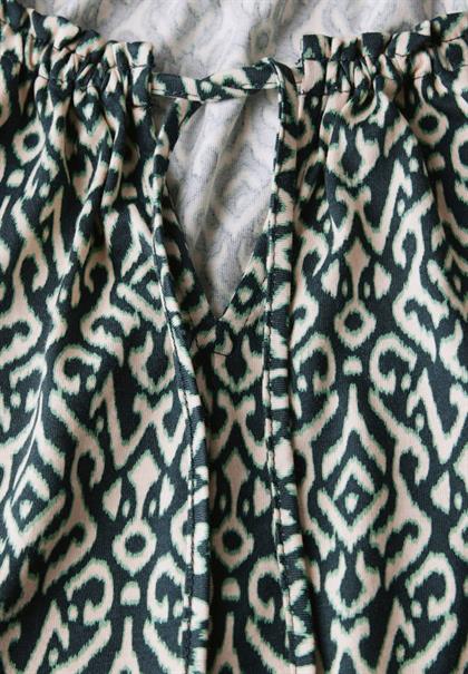 Bedrucktes Raglan Shirt hunter green
