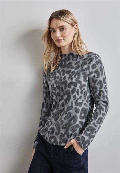Bedrucktes Shirt echo grey