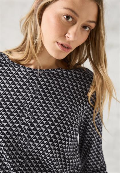 Bedrucktes Shirt platinum grey