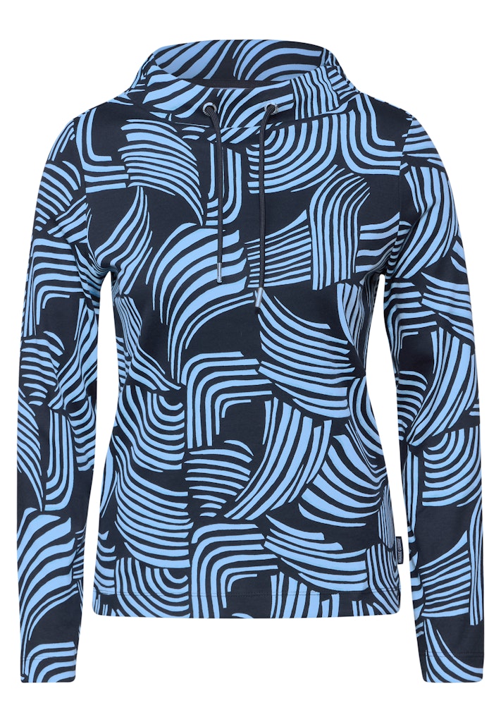 Cecil - Damen Langarmshirt - Blau - Größe: XXL - bei Tara-M