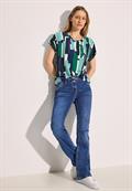 Bedrucktes T-Shirt fir green
