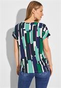 Bedrucktes T-Shirt fir green