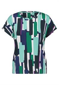 Bedrucktes T-Shirt fir green