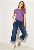 Bedrucktes T-Shirt iced violet