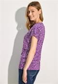 Bedrucktes T-Shirt iced violet