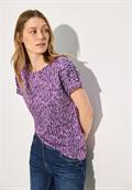 Bedrucktes T-Shirt iced violet