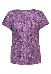 Bedrucktes T-Shirt iced violet