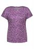 Bedrucktes T-Shirt iced violet