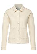 Beige Jeansjacke ecru washed