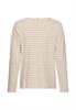beige melange stripe
