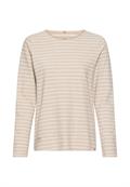 beige melange stripe
