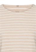 beige melange stripe