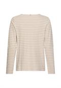 beige melange stripe