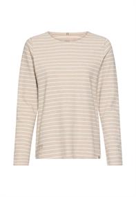 beige melange stripe