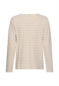 beige melange stripe
