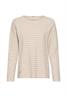 beige melange stripe