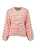 beige-neon orange stripe